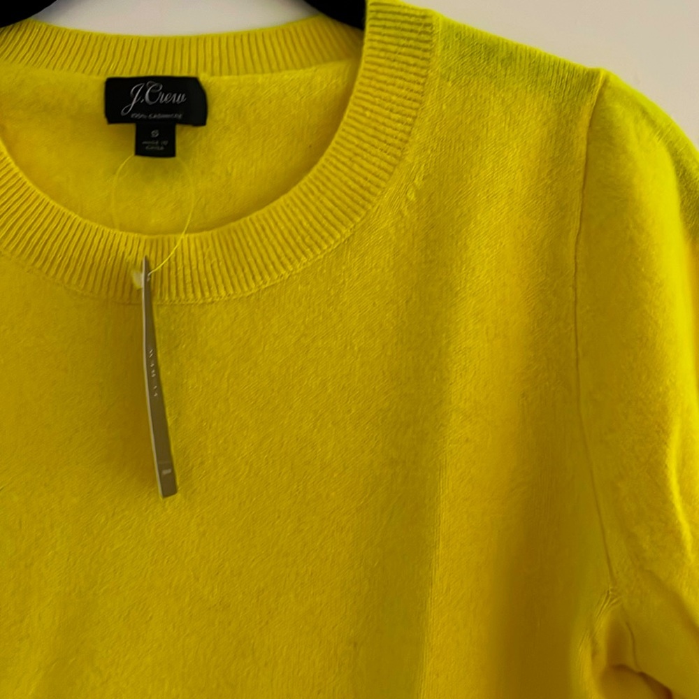 ☀️ Sunshine Yellow NWT J.Crew cashmere sweater